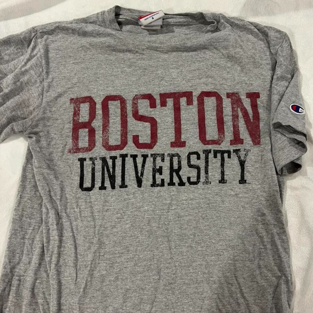 Boston university champion tee shirt